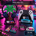Visuel principal du pack GTA VI Vice City : deux supports et quatre cadeaux