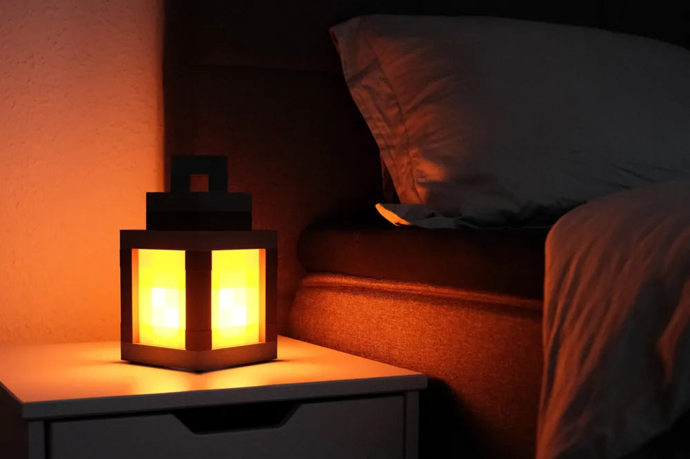 Lanterne Minecraft LED 🔥 Veilleuse d'ambiance gaming
