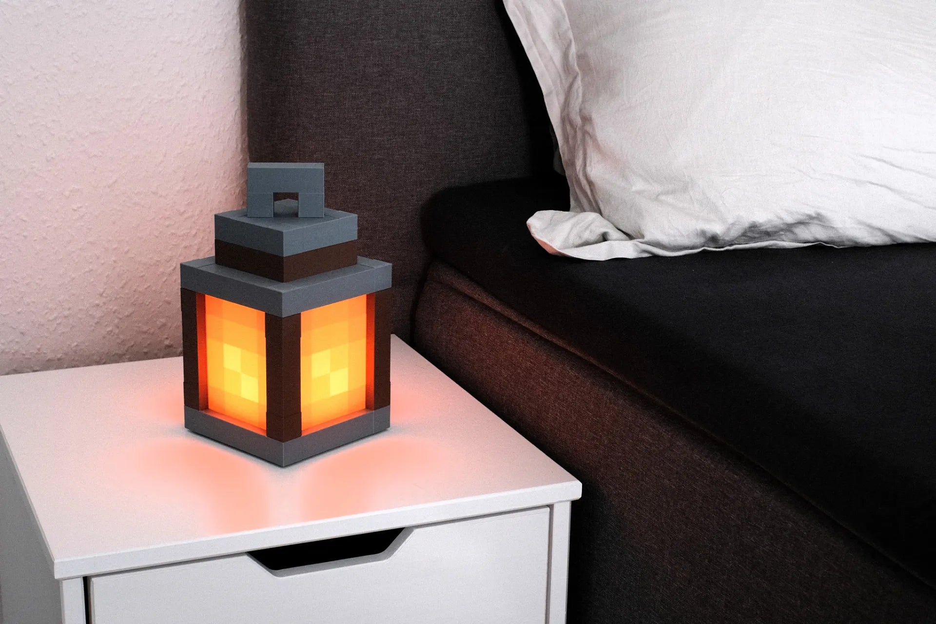 Lanterne Minecraft LED 🔥 Veilleuse d'ambiance gaming