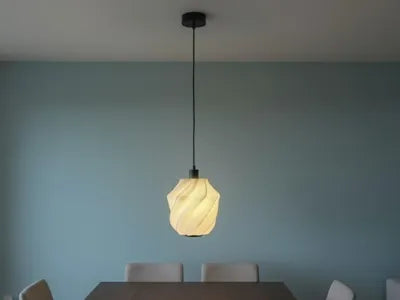 🌸 Lampe Fleur Serpentine — Lampe design 3D
