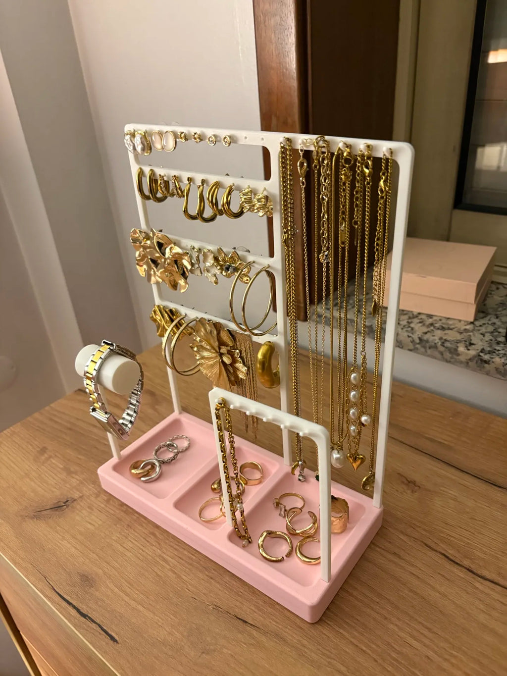 Porte-bijoux design multi-niveaux 💍 Présentoir élégant