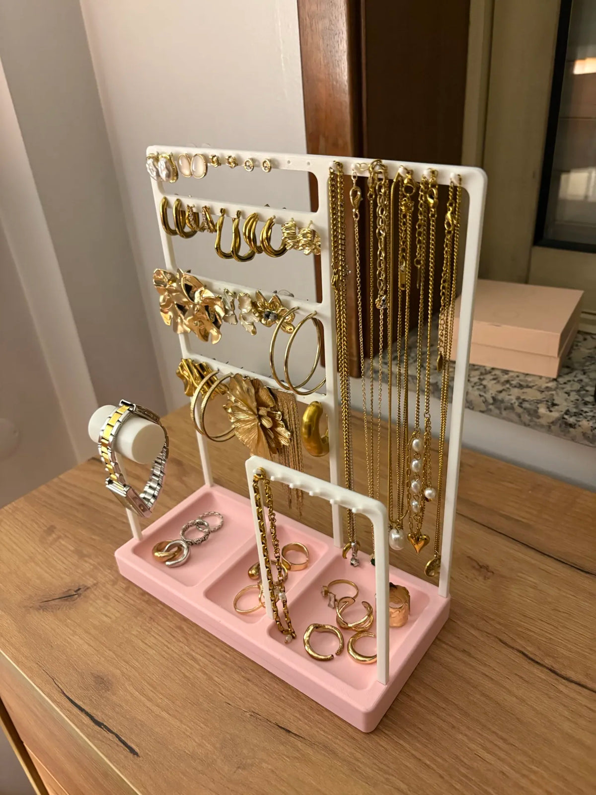 Porte-bijoux design multi-niveaux 💍 Présentoir élégant