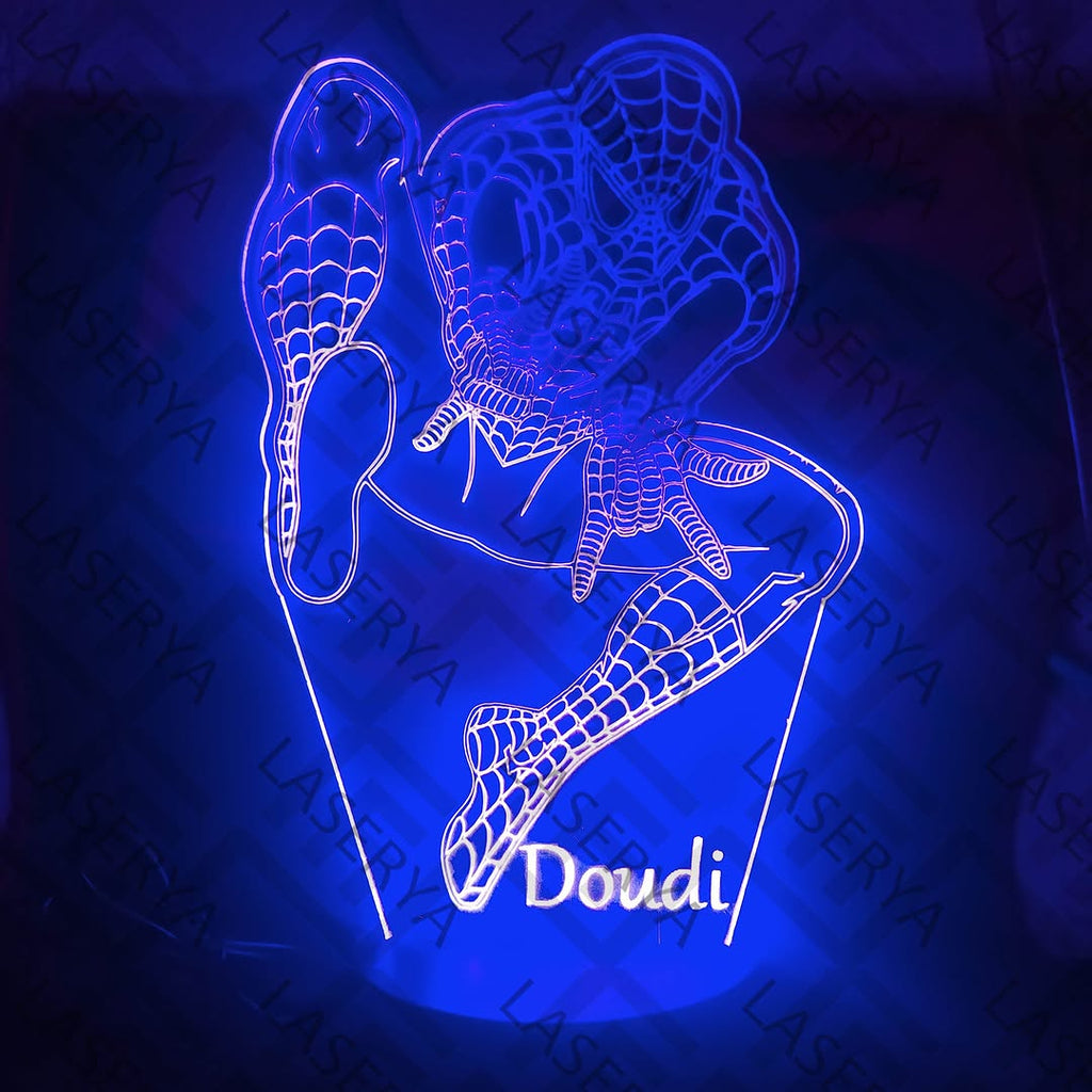 Lampe LED Spider-Man personnalisée 🕷️