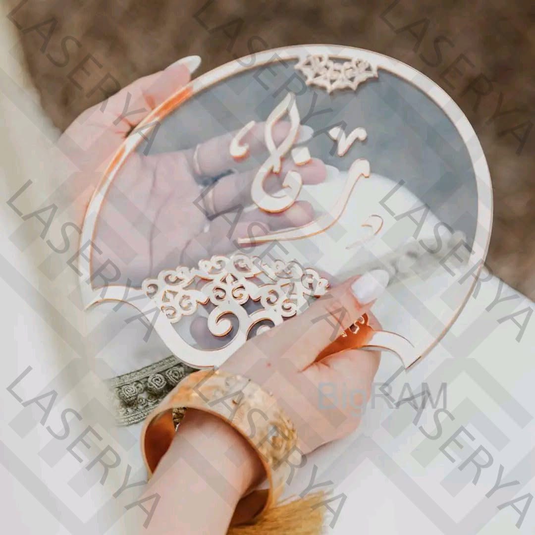 Éventail de Mariée en Plexi ✨ Personnalisé