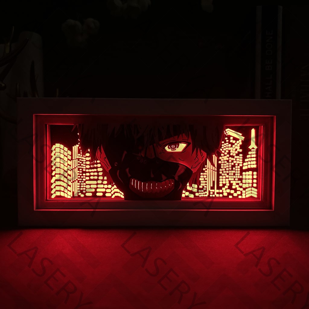 Light Box LED Ken Kaneki – Tokyo Ghoul 🩸