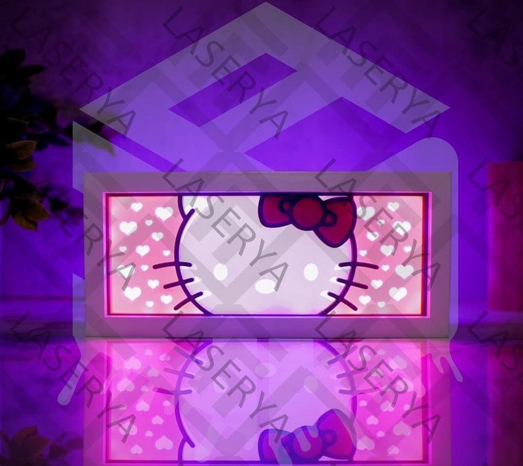 Light Box LED Hello Kitty &amp; My Melody 🎀 Déco Kawaii