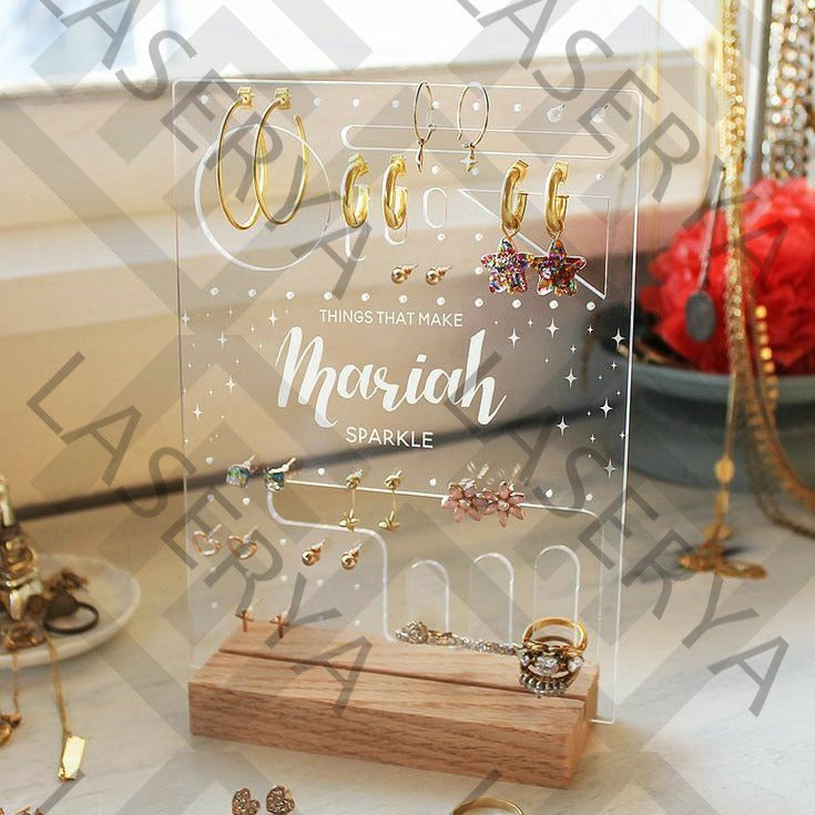 Présentoir Bijoux en Plexi transparent 💍