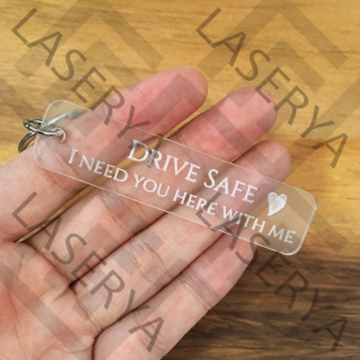 Porte-clés Plexi Transparent 💎 Personnalisable