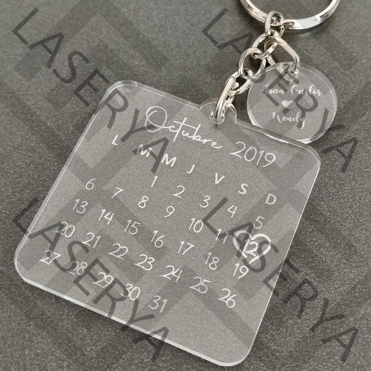 Porte-clés Plexi Transparent 💎 Personnalisable