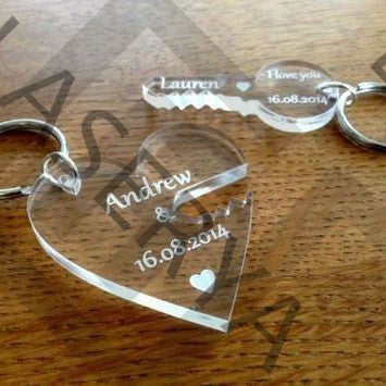 Porte-clés Plexi Transparent 💎 Personnalisable