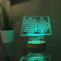 Lampe LED 3D Eid Mubarak 🌙 Déco Ramadan