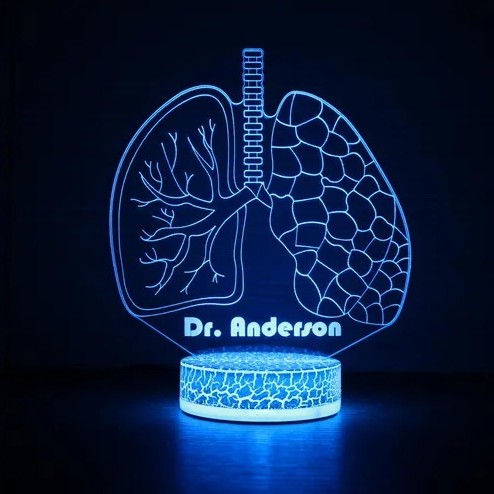 Veilleuse LED Médecine personnalisée 🩺 7 couleurs