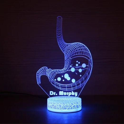 Veilleuse LED Médecine personnalisée 🩺 7 couleurs