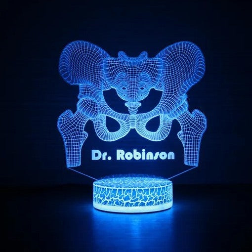 Veilleuse LED Médecine personnalisée 🩺 7 couleurs