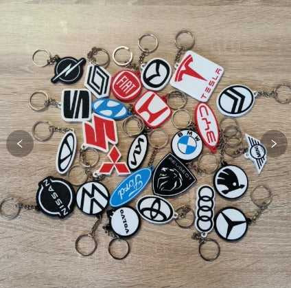 Porte-clés 3D Logos Marques Auto/Moto 🚗
