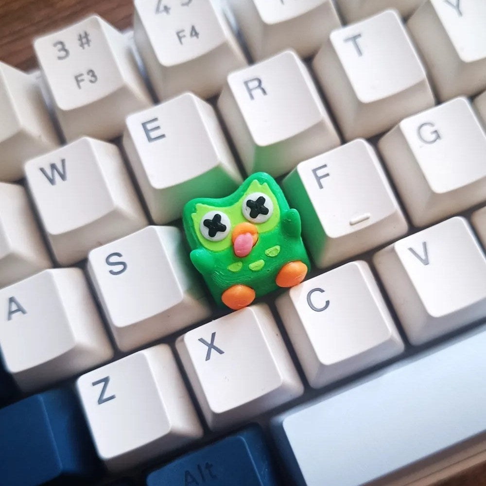 Keycaps 3D Mignonnes 🐧 Petits animaux kawaii (cœur)