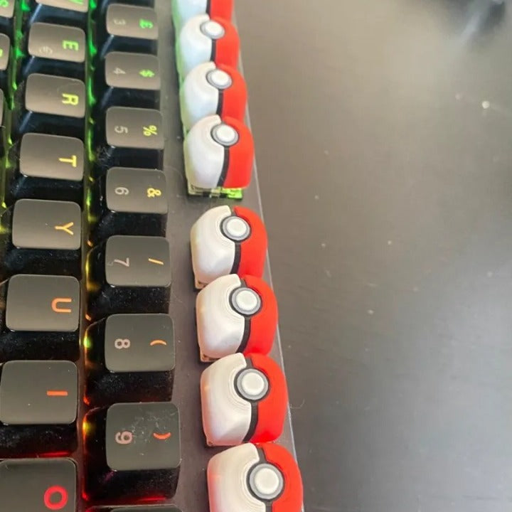 Keycaps 3D Mignonnes 🐧 Petits animaux kawaii (cœur)