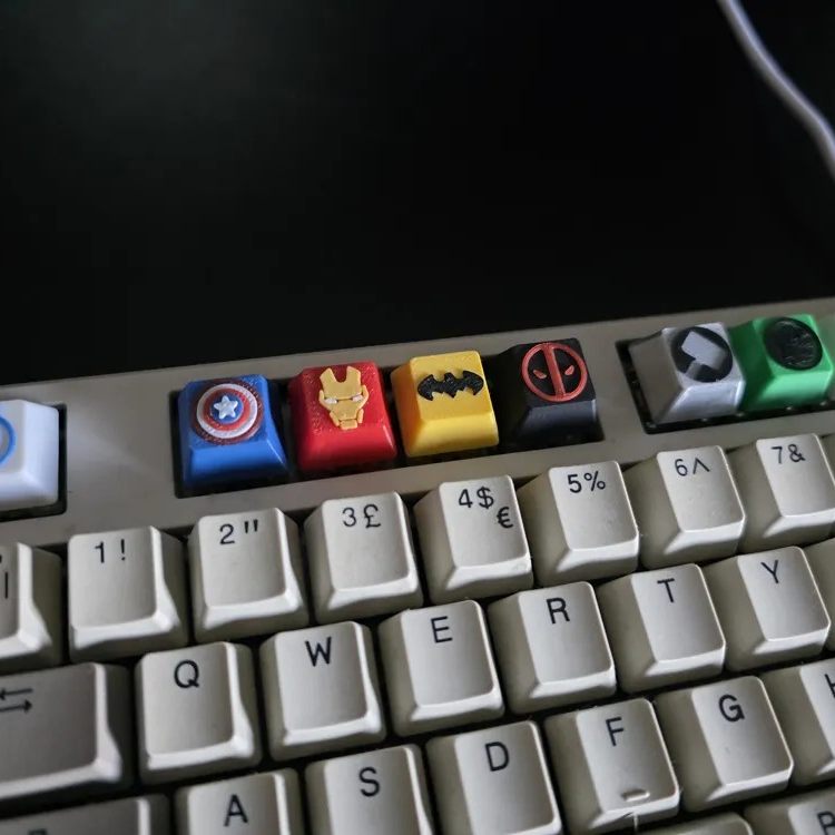 Keycaps 3D Mignonnes 🐧 Petits animaux kawaii (cœur)