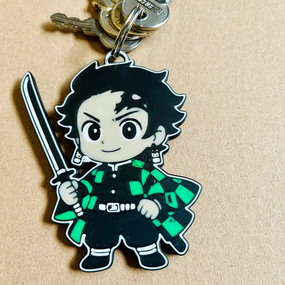 Porte-clés Anime 🗝️ (Gojo, Zoro, Tanjiro…)