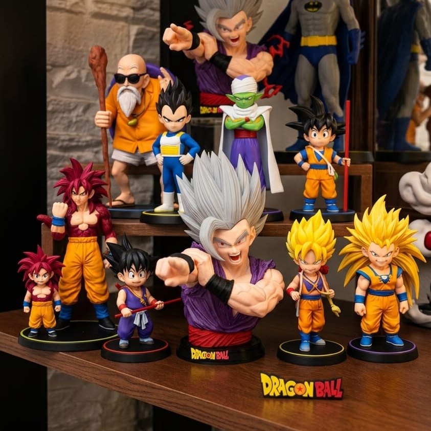 Figurines Anime 12 cm 🎌 (Gohan, Itachi, Tanjiro…)
