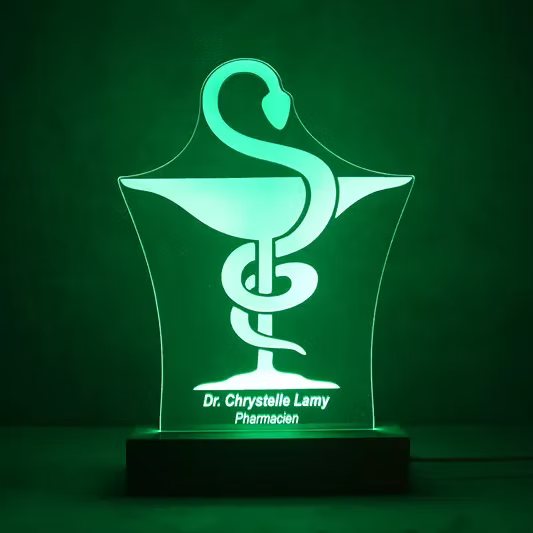 Veilleuse LED personnalisée pour pharmacie