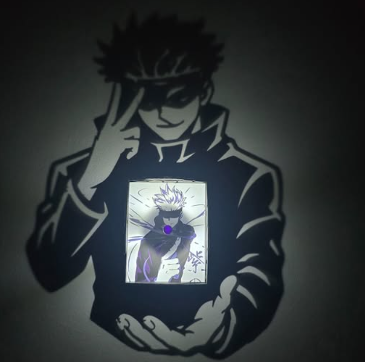 Shadow Lamp Satoru Gojo – Jujutsu Kaisen 🔵 Lampe projection anime