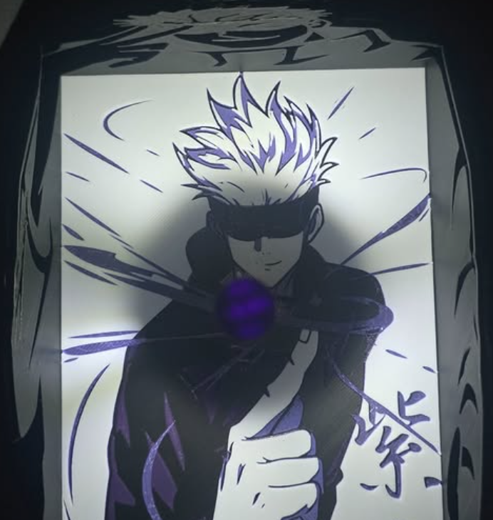 Shadow Lamp Satoru Gojo – Jujutsu Kaisen 🔵 Lampe projection anime