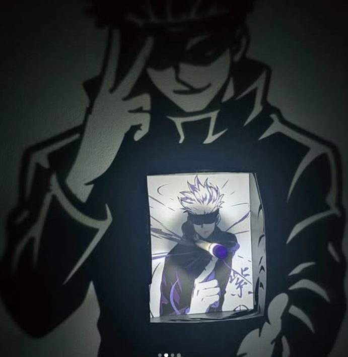 Shadow Lamp Satoru Gojo – Jujutsu Kaisen 🔵 Lampe projection anime