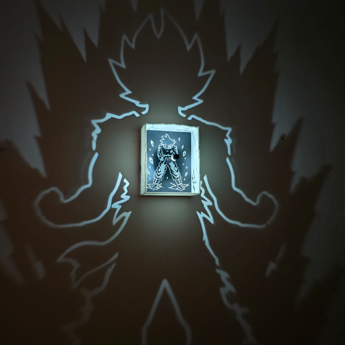 Shadow Lamp Goku – Dragon Ball ⚡ Lampe projection anime