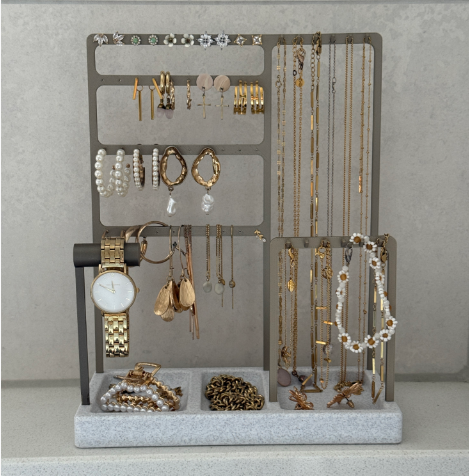 Porte-bijoux design multi-niveaux 💍 Présentoir élégant