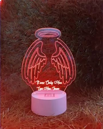 Lampe LED 3D Couple Saint-Valentin 💕 Personnalisée