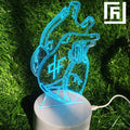 Lampe LED 3D Couple Câlin 💑 Personnalisée