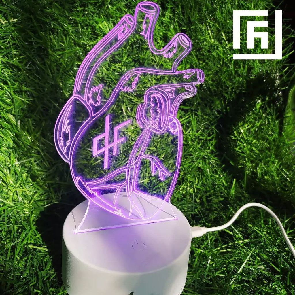 Lampe LED 3D Couple Câlin 💑 Personnalisée
