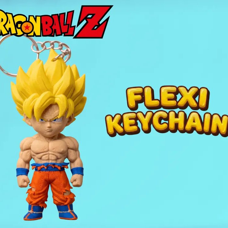 Porte-clés articulé Goku Super Saiyan