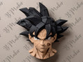 Goku Dragon Ball — décoration murale effet pierre, vue de face