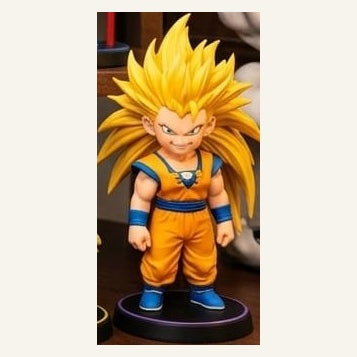 Figurine Goku Super Saiyan 3 – détail de la photo originale