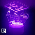 Lampe LED 3D Diplôme & Réussite 🎓 Personnalisée