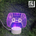 Lampe LED 3D Manette PS5 🎮 Personnalisée