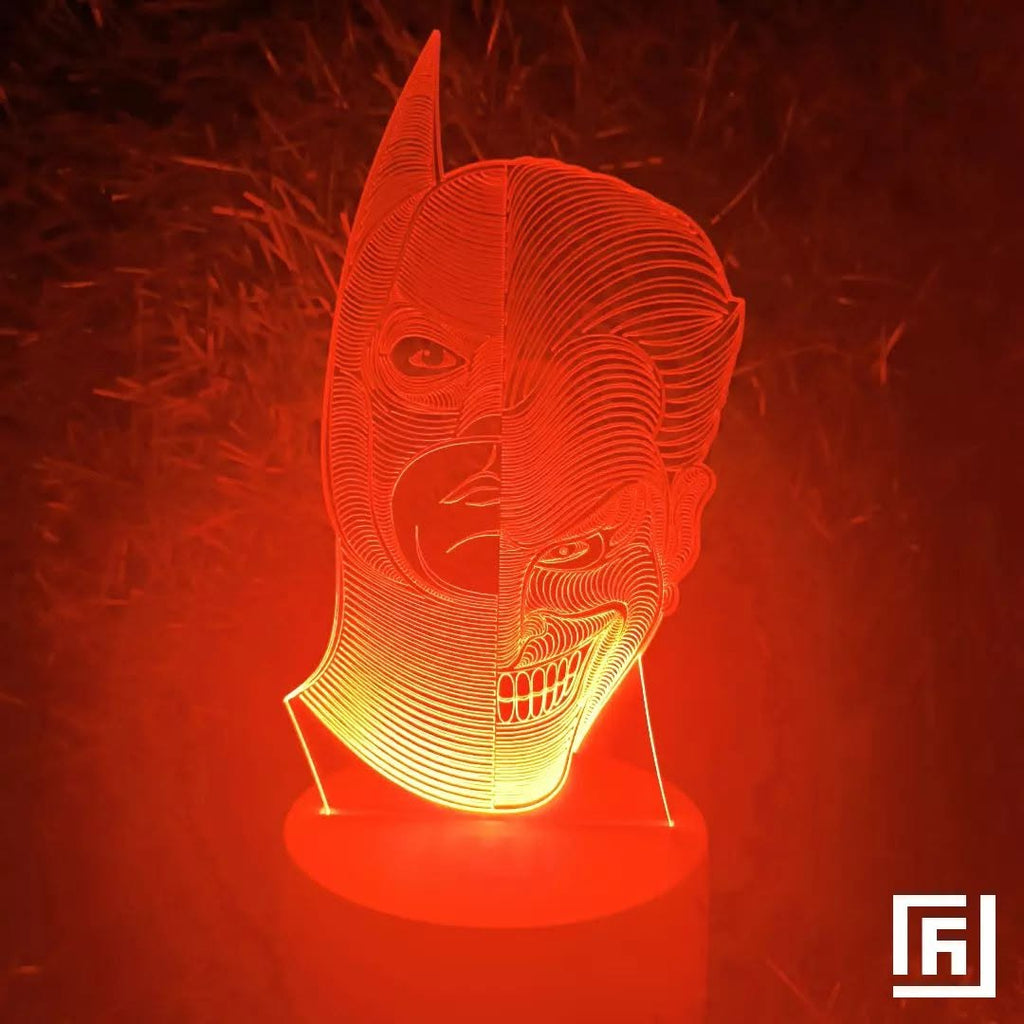 Lampe LED 3D Joker 🃏 Personnalisée