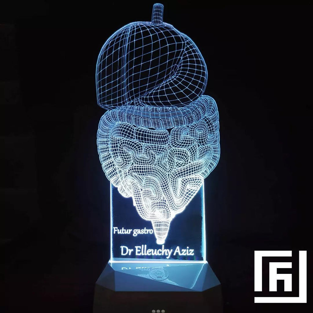 Lampe LED 3D Cadeau Médecin ⚕️ Personnalisée
