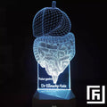 Lampe LED 3D Cadeau Médecin ⚕️ Personnalisée