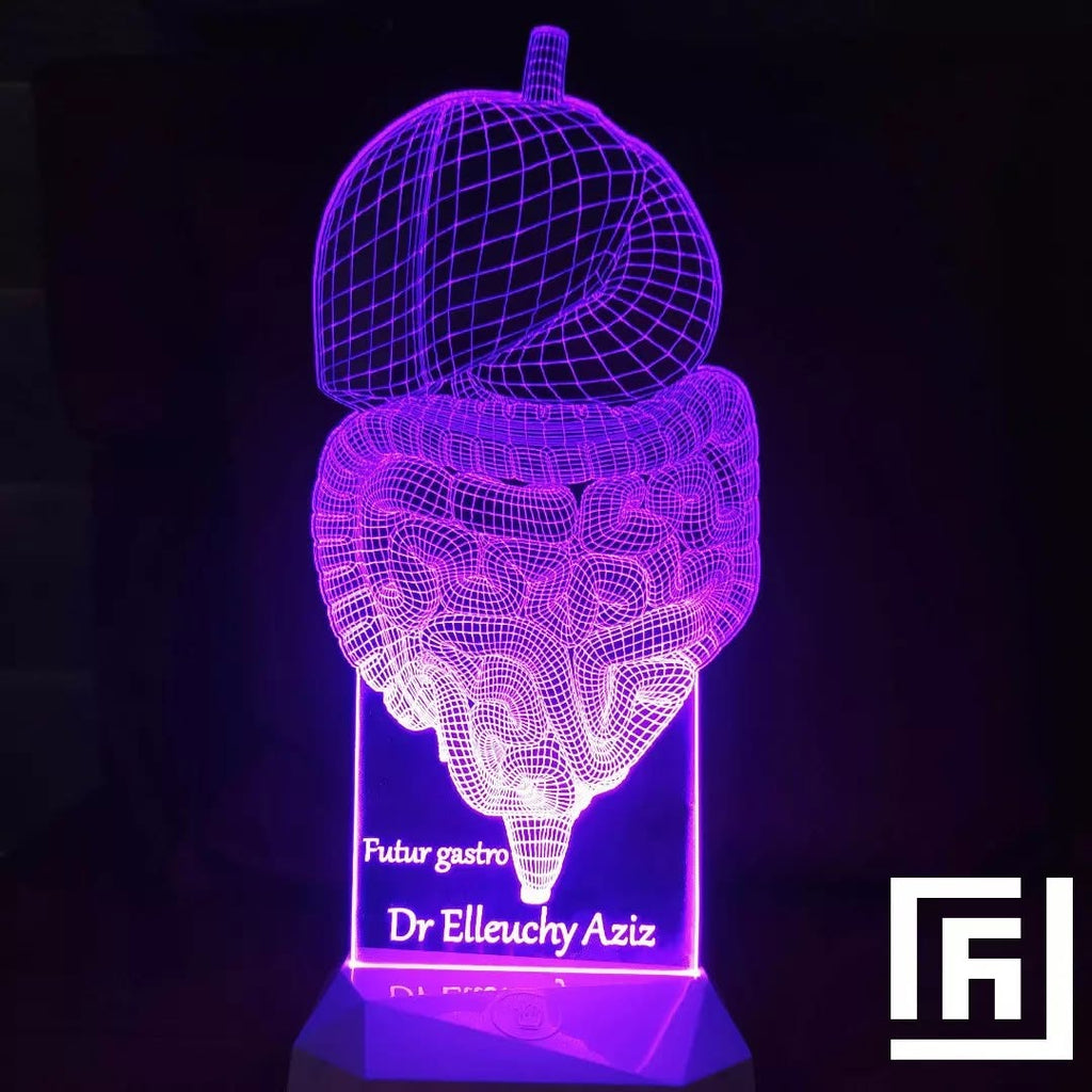 Lampe LED 3D Cadeau Médecin ⚕️ Personnalisée