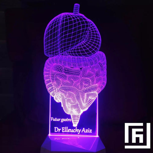 Lampe LED 3D Cadeau Médecin ⚕️ Personnalisée