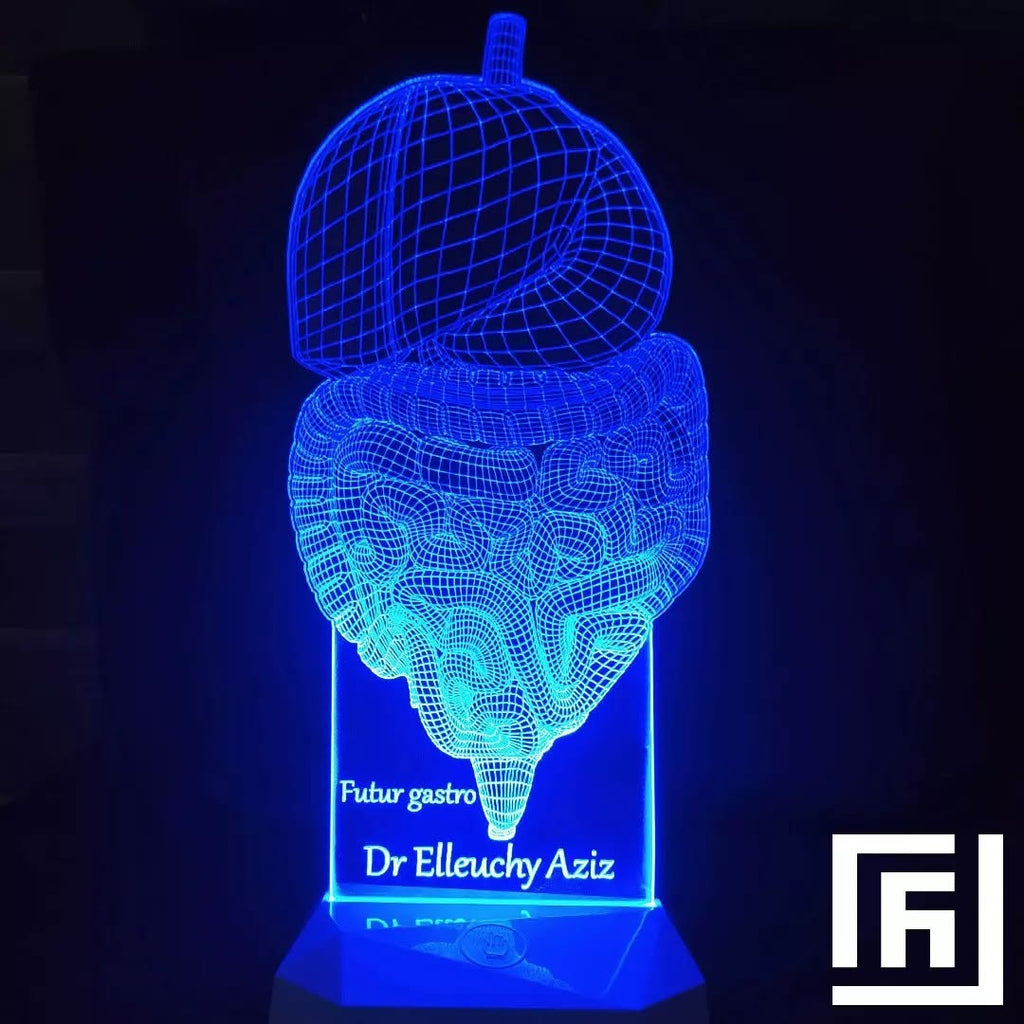 Lampe LED 3D Cadeau Médecin ⚕️ Personnalisée
