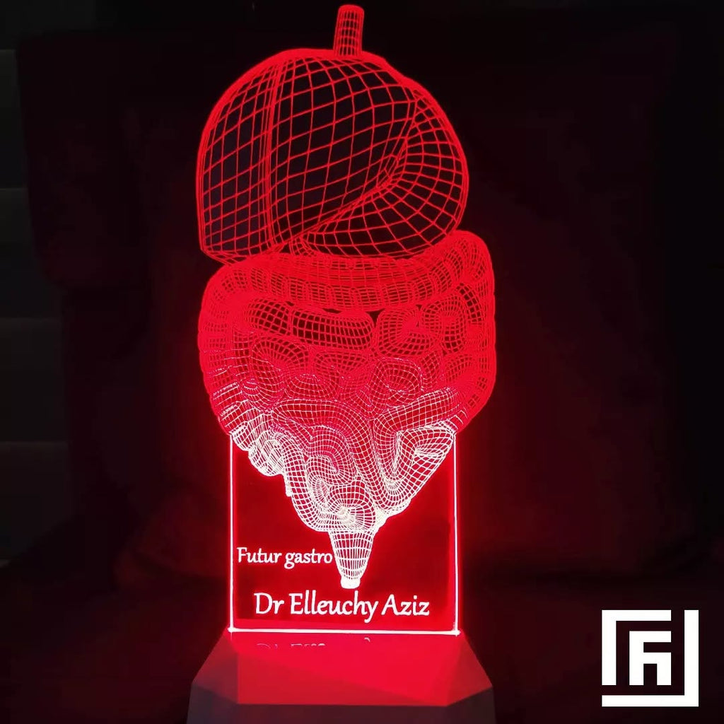 Lampe LED 3D Cadeau Médecin ⚕️ Personnalisée