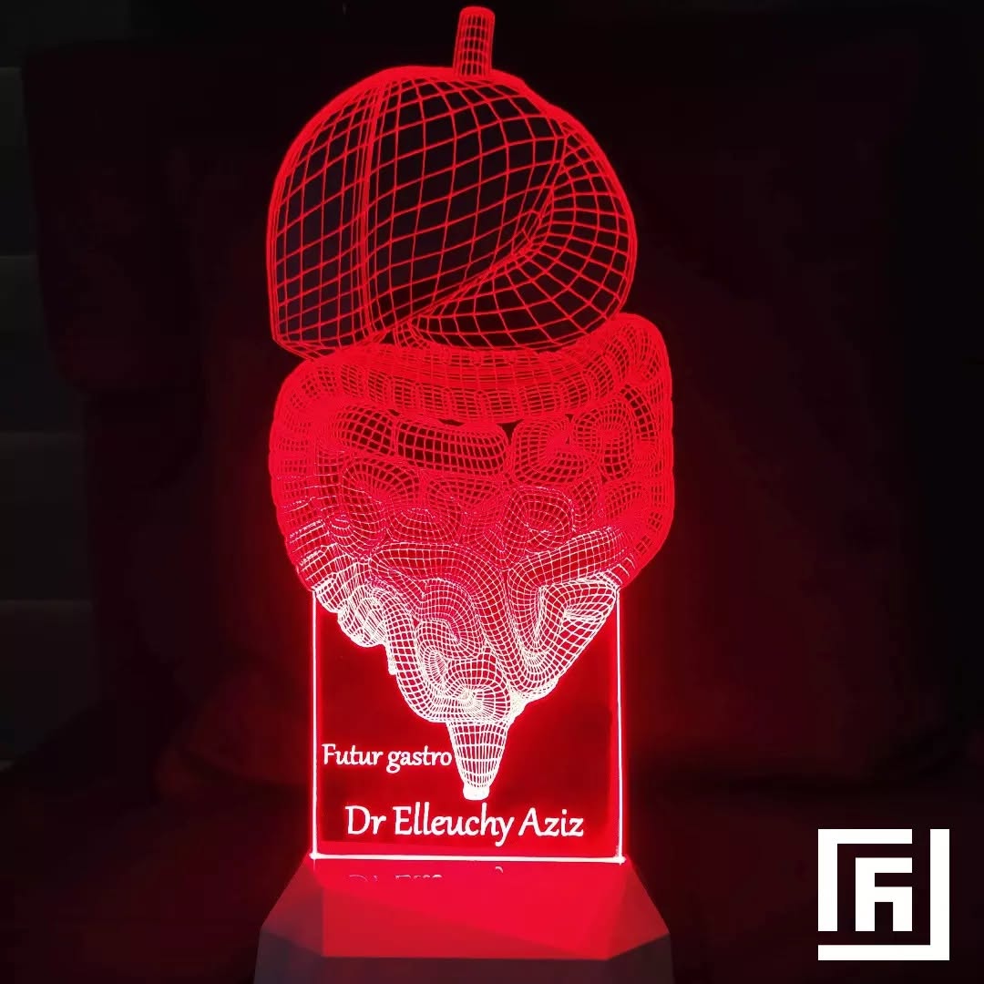 Lampe LED 3D Cadeau Médecin ⚕️ Personnalisée