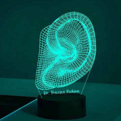 Veilleuse personnalisée pour oreille pour médecin audiologiste