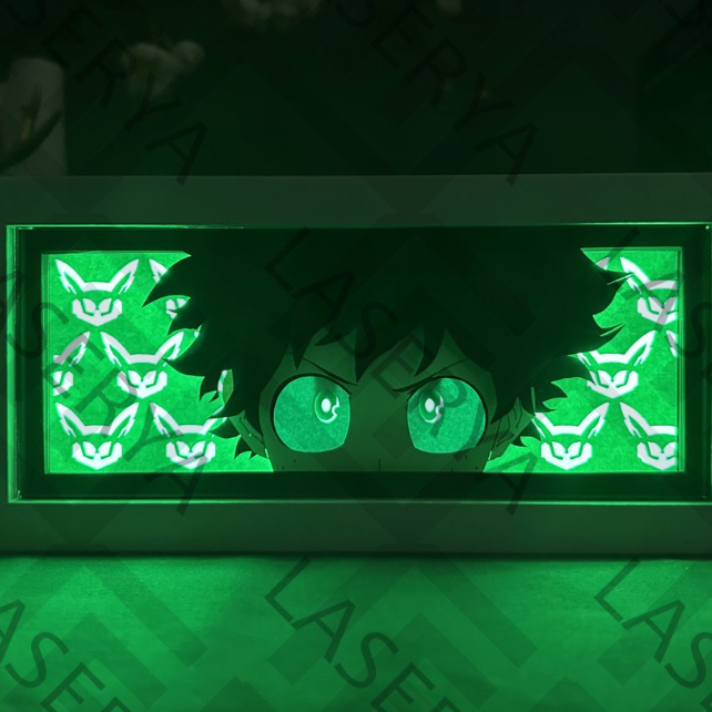 Light Box LED Izuku Midoriya – My Hero Academia 💚