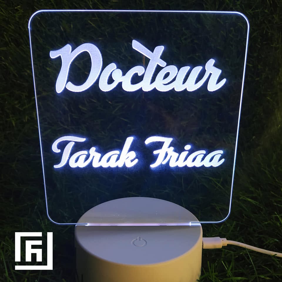 Lampe LED 3D Prénom Personnalisé ✨