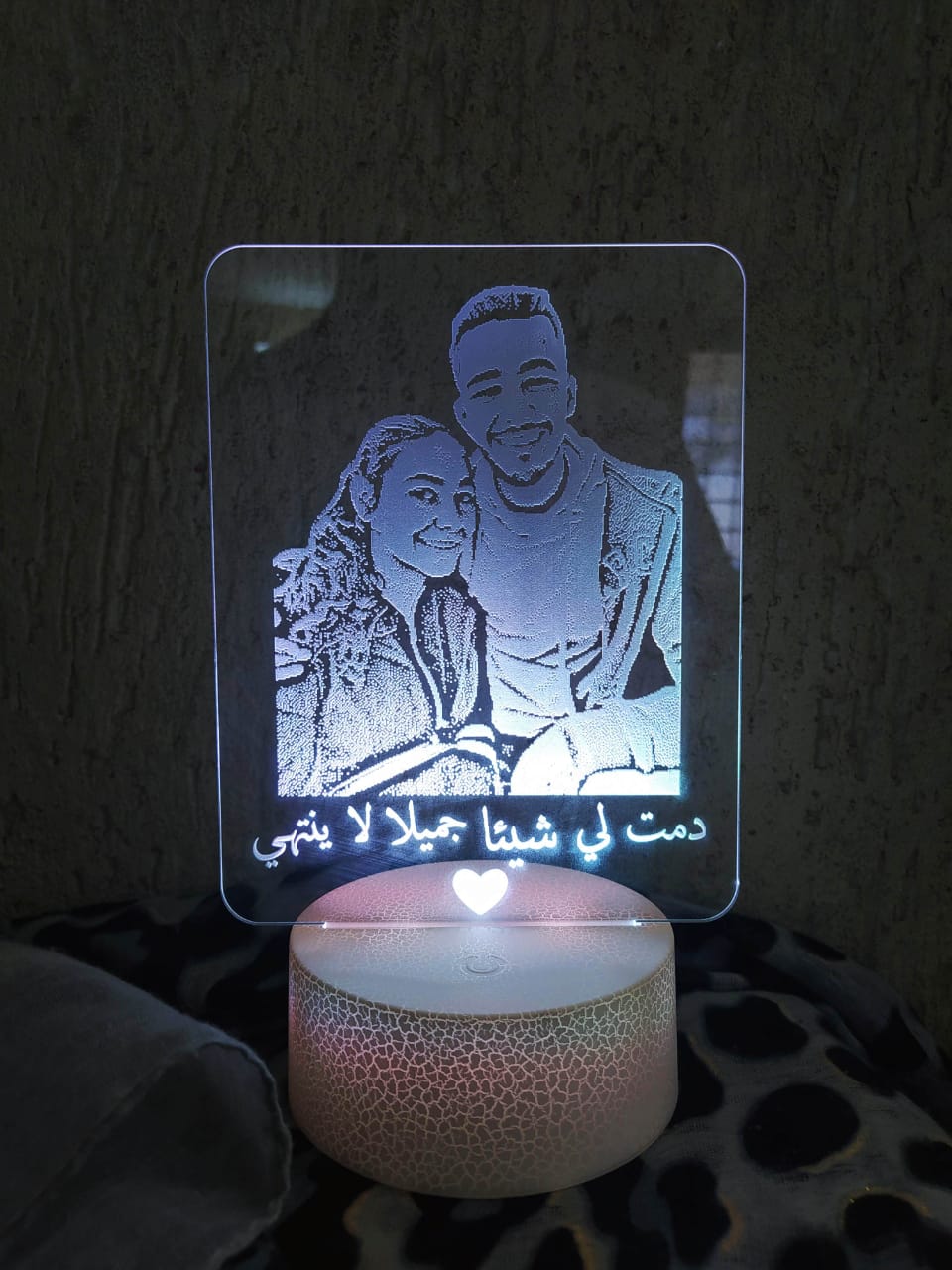 Lampe LED 3D Photo Personnalisée 📷